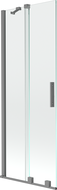 Mexen Velar 2-panel sliding bath screen 75 x 150 cm, transparent, gun metal - 896-075-000-01-95