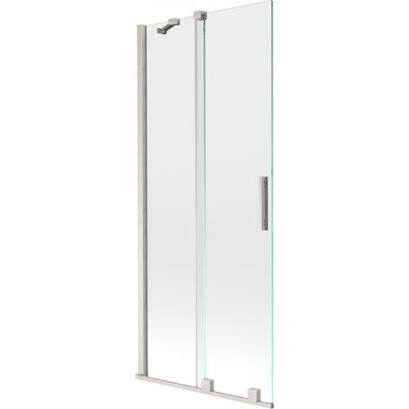 Mexen Velar 2-wing Sliding Bathtub Screen 80 x 150 cm, Transparent, Brushed Nickel - 896-080-000-01-97