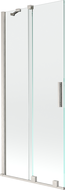 Mexen Velar 2-panel sliding bath screen 80 x 150 cm, transparent, brushed nickel - 896-080-000-01-97