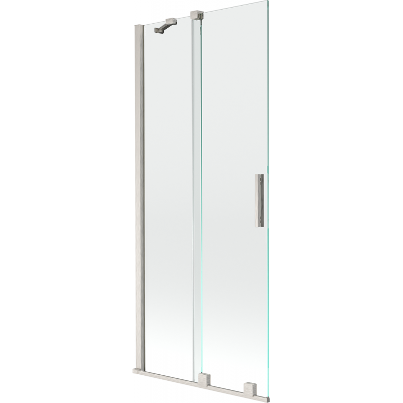 Mexen Velar 2-wing sliding bathtub screen 85 x 150 cm, transparent, brushed nickel - 896-085-000-01-97