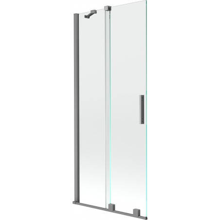 Mexen Velar 2-panel sliding bathtub screen 85 x 150 cm, transparent, gun metal - 896-085-000-01-95