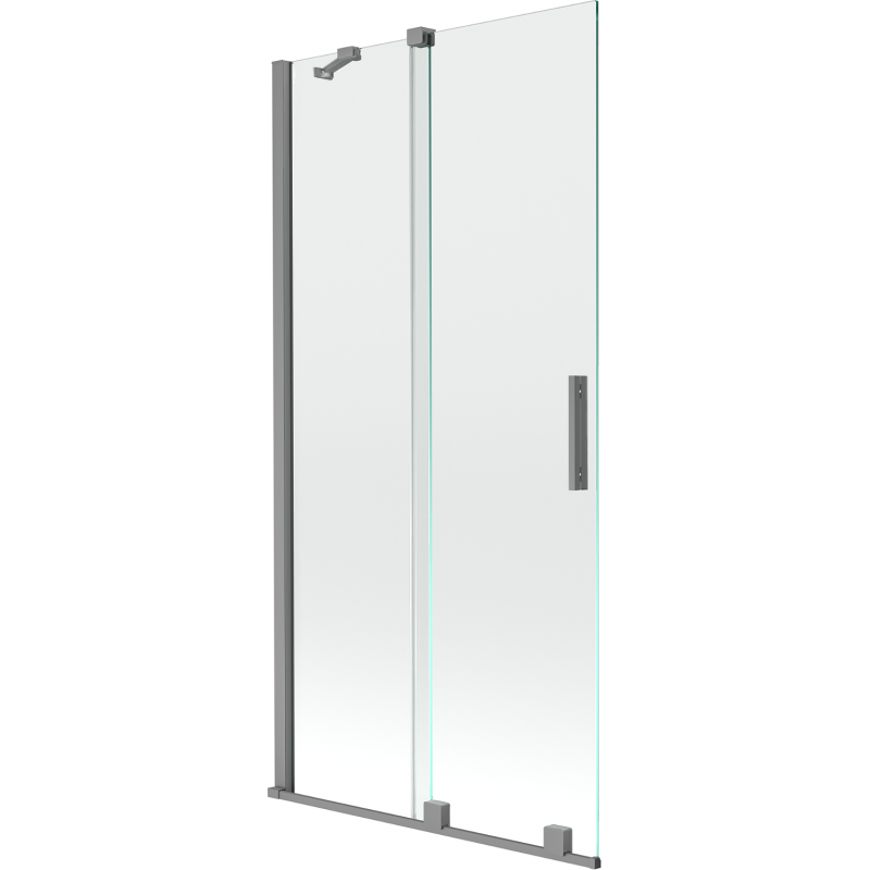 Mexen Velar 2-panel sliding bath screen 90 x 150 cm, transparent, gun metal - 896-090-000-01-95