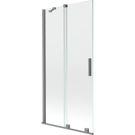 Mexen Velar 2-panel sliding bath screen 90 x 150 cm, transparent, gun metal - 896-090-000-01-95