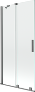 Mexen Velar 2-panel sliding shower screen 95 x 150 cm, transparent, gun metal - 896-095-000-01-95