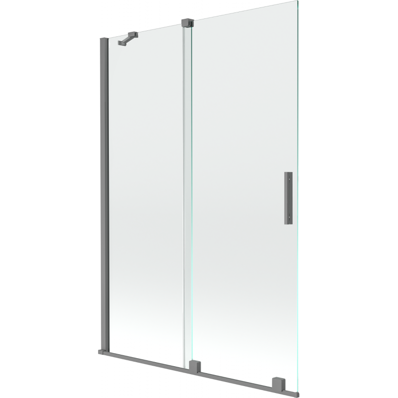 Mexen Velar 2-panel sliding bathtub screen 120 x 150 cm, transparent, gun metal - 896-120-000-01-95
