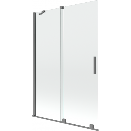Mexen Velar 2-panel sliding shower screen 120 x 150 cm, transparent, gun metal - 896-120-000-01-95