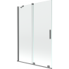Mexen Velar 2-panel sliding bathtub screen 120 x 150 cm, transparent, gun metal - 896-120-000-01-95