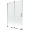 Mexen Velar 2-panel sliding shower screen 120 x 150 cm, transparent, gun metal - 896-120-000-01-95