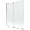 Mexen Velar 2-panel sliding bathtub screen 140 x 150 cm, transparent, brushed nickel - 896-140-000-01-97