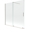 Mexen Velar 2-panel sliding bathtub screen 160 x 150 cm, transparent, brushed nickel - 896-160-000-01-97