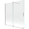 Mexen Velar 2-Wing Sliding Bath Screen 160 x 150 cm, Transparent, Brushed Nickel - 896-160-000-01-97