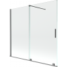 Mexen Velar 2-panel Sliding Bathtub Screen 170 x 150 cm, Transparent, Gun Metal - 896-170-000-01-95