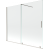 Mexen Velar 2-panel sliding bath screen 180 x 150 cm, transparent, brushed nickel - 896-180-000-01-97
