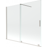 Mexen Velar bathtub screen 2-wing sliding 180 x 150 cm, transparent, brushed nickel - 896-180-000-01-97
