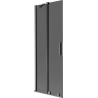 Mexen Velar 2-panel sliding bathtub screen 70 x 150 cm, graphite, brushed gun gray - 896-070-000-41-66