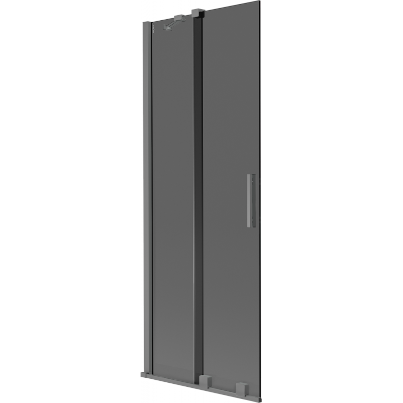 Mexen Velar Two-Panel Sliding Bathtub Screen 70 x 150 cm, Graphite, Gun Metal - 896-070-000-41-95