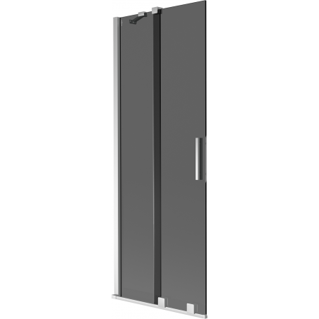 Mexen Velar 2-wing sliding bathtub screen 75 x 150 cm, graphite, chrome - 896-075-000-41-01