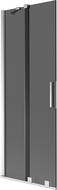 Mexen Velar 2-wing sliding bathtub screen 75 x 150 cm, graphite, chrome - 896-075-000-41-01