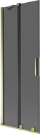 Mexen Velar 2-panel sliding bathtub screen 75 x 150 cm, graphite, gold - 896-075-000-41-50