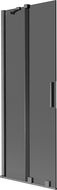 Mexen Velar 2-fold sliding bath screen 75 x 150 cm, graphite, brushed gun gray - 896-075-000-41-66