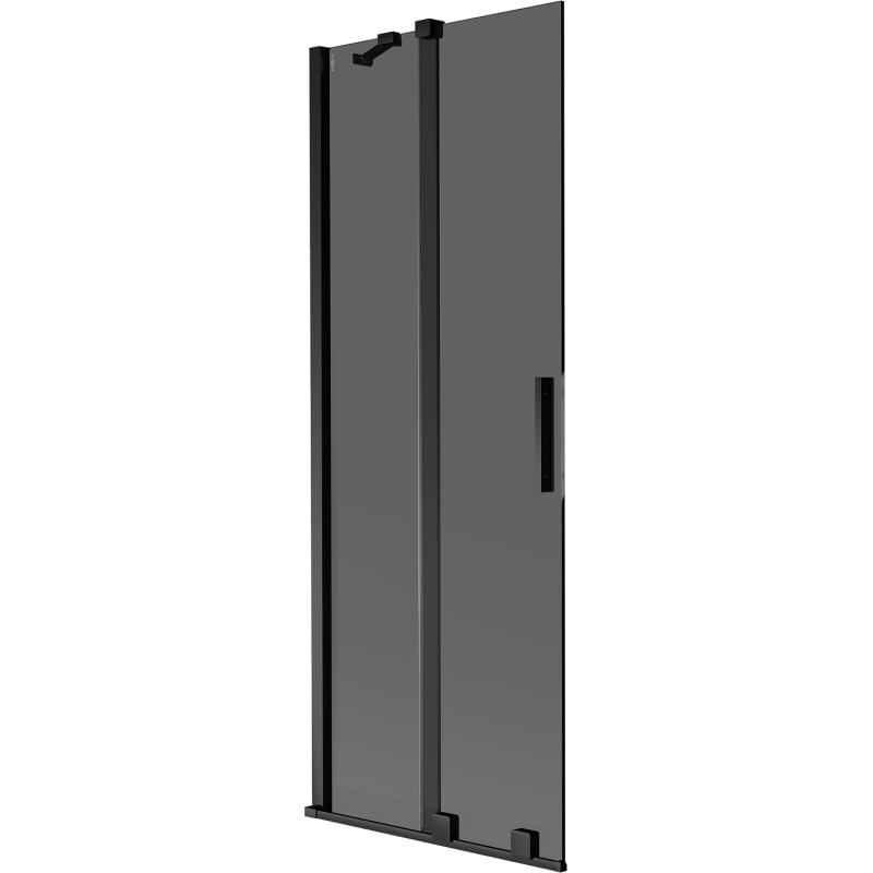 Mexen Velar 2-Wing Sliding Shower Screen 75 x 150 cm, Graphite, Black - 896-075-000-41-70