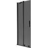 Mexen Velar 2-Wing Sliding Shower Screen 75 x 150 cm, Graphite, Black - 896-075-000-41-70