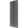 Mexen Velar 2-Panel Sliding Bath Screen 75 x 150 cm, Graphite, Gun Metal - 896-075-000-41-95