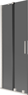Mexen Velar 2-panel sliding bath screen 75 x 150 cm, graphite, brushed nickel - 896-075-000-41-97