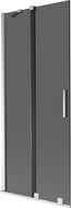 Mexen Velar 2-panel sliding bath screen 80 x 150 cm, graphite, chrome - 896-080-000-41-01