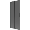 Mexen Velar 2-panel sliding bath screen 80 x 150 cm, graphite, brushed gun gray - 896-080-000-41-66