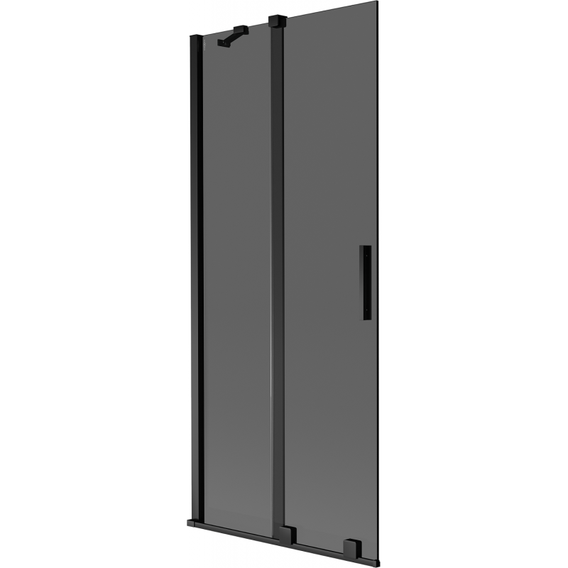 Mexen Velar 2-panel sliding bath screen 80 x 150 cm, graphite, black - 896-080-000-41-70