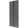 Mexen Velar 2-wing sliding bath screen 80 x 150 cm, graphite, gun metal - 896-080-000-41-95