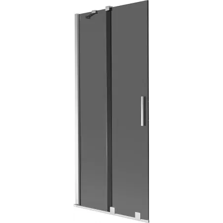 Mexen Velar 2-panel sliding bath screen 85 x 150 cm, graphite, chrome - 896-085-000-41-01