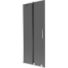 Mexen Velar 2-panel sliding bathtub screen 85 x 150 cm, graphite, chrome - 896-085-000-41-01