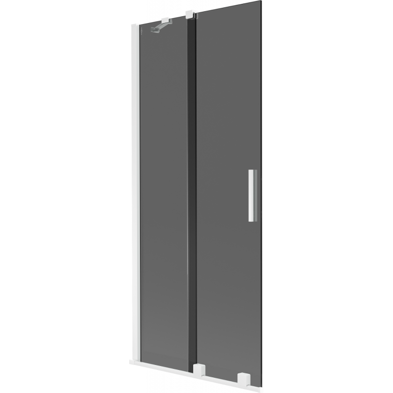 Mexen Velar 2-wing sliding bathtub screen 85 x 150 cm, graphite, white - 896-085-000-41-20