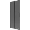 Mexen Velar 2-panel sliding bath screen 85 x 150 cm, graphite, gun metal - 896-085-000-41-95