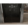 Mexen Omega 150 cm sliding shower door, graphite, chrome - 825-150-000-01-40
