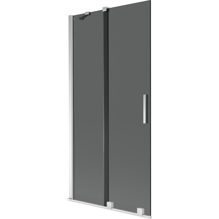 Mexen Velar 2-wing sliding bath screen 90 x 150 cm, graphite, chrome - 896-090-000-41-01