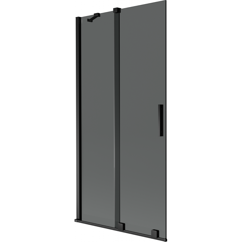 Mexen Velar 2-panel sliding shower screen 90 x 150 cm, graphite, black - 896-090-000-41-70