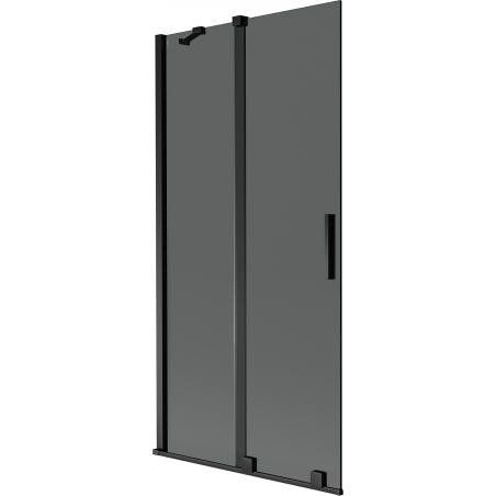 Mexen Velar 2-panel sliding shower screen 90 x 150 cm, graphite, black - 896-090-000-41-70