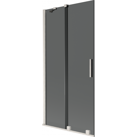Mexen Velar 2-panel sliding bath screen 90 x 150 cm, graphite, brushed nickel - 896-090-000-41-97