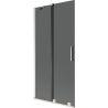 Mexen Velar 2-panel sliding bath screen 90 x 150 cm, graphite, brushed nickel - 896-090-000-41-97