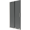 Mexen Velar 2-panel sliding bathtub screen 90 x 150 cm, graphite, brushed nickel - 896-090-000-41-97