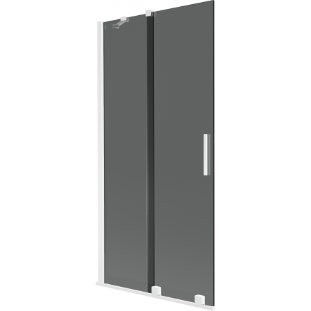 Mexen Velar 2-panel sliding shower screen 95 x 150 cm, graphite, white - 896-095-000-41-20