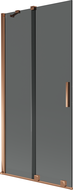 Mexen Velar 2-Panel Sliding Bath Screen 95 x 150 cm, Graphite, Rose Gold - 896-095-000-41-60