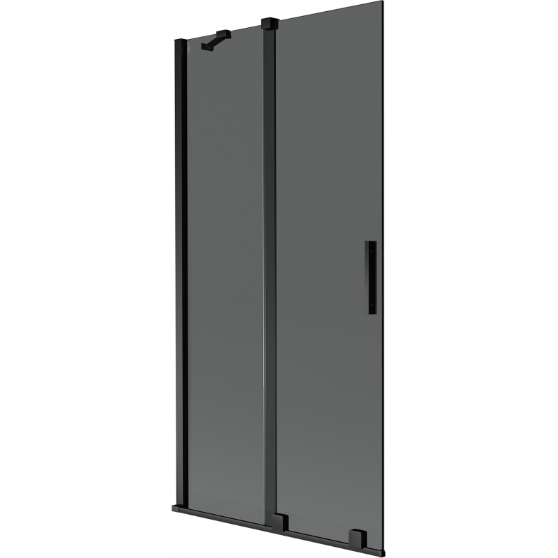 Mexen Velar 2-wing sliding bath screen 95 x 150 cm, graphite, black - 896-095-000-41-70
