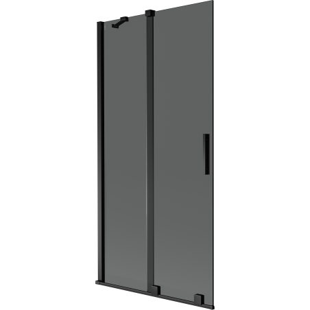 Mexen Velar 2-wing sliding bath screen 95 x 150 cm, graphite, black - 896-095-000-41-70
