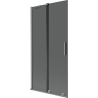Mexen Velar 2-panel sliding bath screen 95 x 150 cm, graphite, gun metal - 896-095-000-41-95