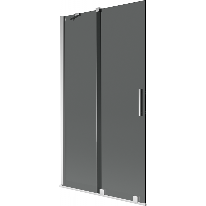 Mexen Velar 2-panel sliding bathtub screen 100 x 150 cm, graphite, chrome - 896-100-000-41-01