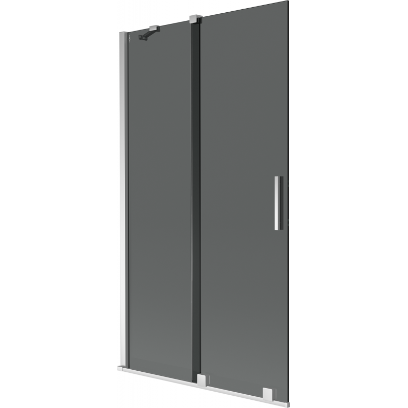Mexen Velar shower screen 2-wing sliding 100 x 150 cm, graphite, chrome - 896-100-000-41-01